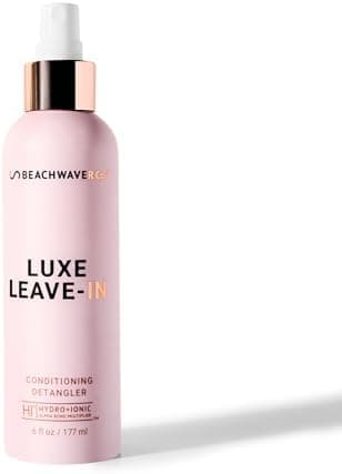 The Beachwaver Co. Luxe Leave-In Conditioning Detangler - Full Size (6 Fl Oz) | Leave-In Treatment to Hydrate, Smooth, & Strengthen w/HiX Vegan Bond Multipliers | Bali Beach Night Fragrance