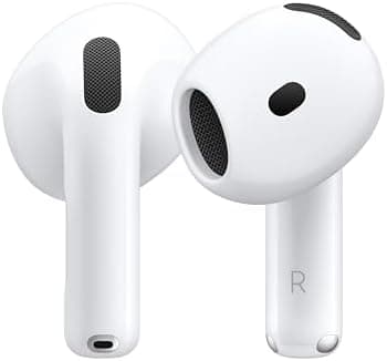 Apple AirPods 4 Wireless Earbuds, Bluetooth Headphones, with Active Noise Cancellation, Adaptive, Transparency Mode, Personalized Spatial Audio, USB-C Charging Case, Wireless Charging, H2 Chip