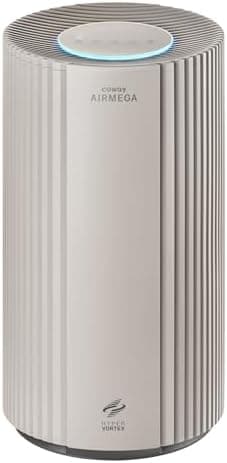 COWAY Air Purifier for Large Room Whole Home Up to 2,640 ft², HEPA Filter for Smoke, Allergen, Pet Dander, Odor, PM 10 AQI, Turbo Eco Mode, Timer, Energy Star, 3yr Warranty, Airmega 350 Beige