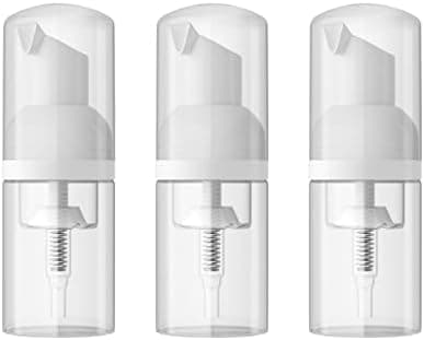 LONGWAY 3PCS Travel Size Foam Pump Bottle,Mini Empty Pump Bottle Dispenser(30ml,1 fl oz) (Clear)