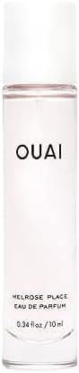 OUAI Melrose Place Eau de Parfum Travel Size - Elegant Womens Perfume for Everyday Wear - Fresh Floral Scent has Notes of Champagne, Bergamot & Rose with Delicate Hints of Cedarwood & Lychee (.34 Oz)