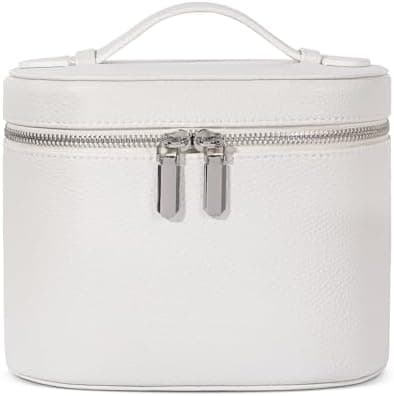 honitty Makeup Bag, Travel Make up Case with Compartments and Handle, Portable Cosmetic Organizer Bags,Toiletry Bag for Women