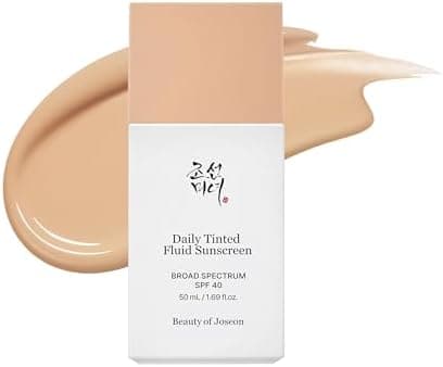 Beauty of Joseon Daily Tinted Fluid Sunscreen 12 Shades for Face Moisturizing Broad Spectrum SPF 40 Korean Skincare 50ml, 1.69 fl.oz #LN110 | 12 Shades, for Face, Moisturizing, Broad Spectrum, Korean Skincare, #LN110