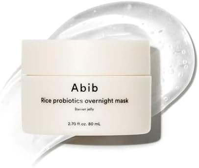 Abib Rice Probiotics Overnight Face Mask Barrier Jelly 2.7 fl oz | Korean Sleeping Mask for Glass Skin | Moisturizing & Slugging Cream