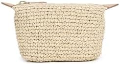 Stoney Clover Lane Women's Raffia Pouchette, Natural, Off White, One Size