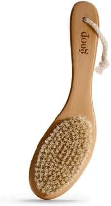 goop Beauty Dry Brush | Detoxifying Body Exfoliator | Wooden Handle with Natural Biodegradable Sisal Fibers | Sweeps Away Dead Skin | FSC Certified