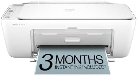 HP DeskJet 2827e Wireless All-in-One Color Inkjet Printer, Scanner, Copier, Best-for-Home, 3 Month Instant Ink Trial Included, AI-Enabled (6W7F5A)