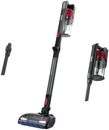 Shark Cordless Vertex Pro Lightweight Cordless Stick Vacuum with DuoClean PowerFins, HEPA Fitler, Anti-Allergen Complete Seal, LED Headlights, For Carpets & Hardfloors, Red, IZ662H