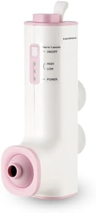 KokoSelene Rechargeable Bath Jets for Tub, Portable Jet Spa for Bathtub, Creates Soothing Bubbles and Massage for Relaxing Daily Use at Home (White-Pink)