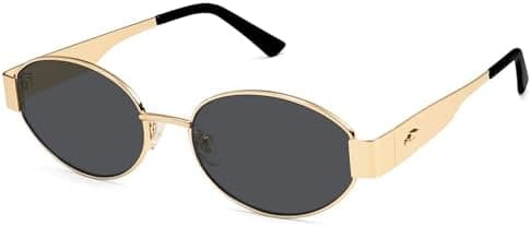 SOJOS Retro Oval Sunglasses for Women Trendy Classic Shades UV400 Protection SJ1256