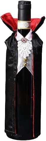 SIRIPHUM Halloween Wine Bottle Cover Decoration - Dracula & Vampire Wine Holder Gifts