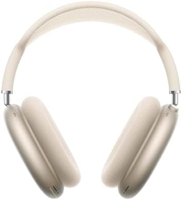 Apple AirPods Max Wireless Over-Ear Headphones, Pro-Level Active Noise Cancellation, Transparency Mode, Personalized Spatial Audio, USB-C Charging, Bluetooth Headphones for iPhone - Starlight