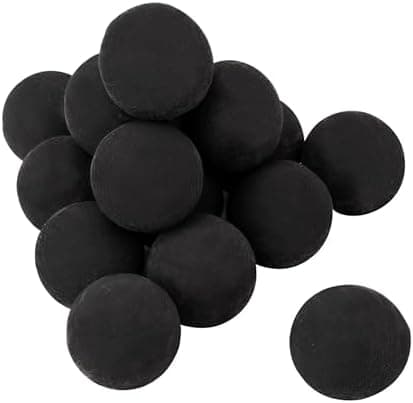 Skyflame Ceramic Fire Balls, Set of 15 Round Fire Stones Set for Indoor and Outdoor Fire Pits or Fireplaces Accessory, 3 Inch, Black