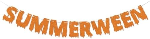 Summerween Banner, Summer Halloween Party Decorations, Halloween In Summer Decor