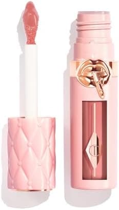 Charlotte Tilbury Big Lip Plumpgasm Lip Gloss - Gift Set Essential - Hydrating Plumper with Hyaluronic Acid & Heat + Ice Technology - Perfect for Pairing with Makeup Favorites