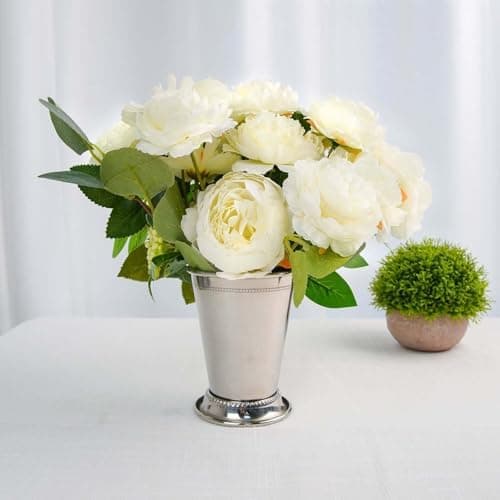 Efavormart 4.5" Mint Julep Cup Vases - Silver