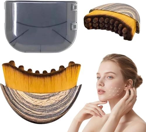 Lymphatic Contour Face Brush,Dry Lymphatic Drainage Massager, Anti-Puffiness & Detox & Lift, Ergonomically Designed to Fit The Skin Precisely