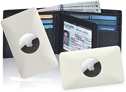 2 Pack Credit Card Size Wallet Case Holder for Apple AirTag Locator