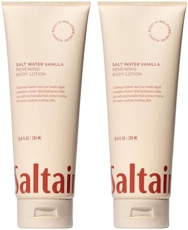Saltair Body Lotion - 2 Pack Moisturizing Lotion For Dry Skin. Salt Water Vanilla Scented Hydrating Body Cream with Nourishing Moisturizer Formula. Skin Care for Women and Men. 2x 10oz Tubes
