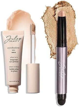 Julep Eyeshadow 101 Longwear Primer and Champagne Shimmer Eyeshadow Stick Duo Set