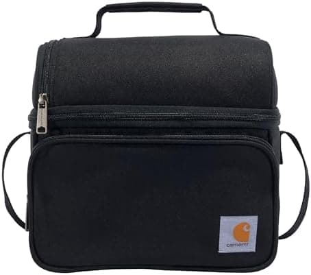 Carhartt Camping Cooler, Worksite Lunchbox, Soft Shell Lunch Bag for Construction Sites, Work and Everyday Use, Black
