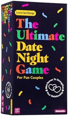 The Ultimate Date Night Game by Relatable, Great for Couples Games and Stay at Home Date Night Ideas, From The Makers of Let's Get Deep Relationship Card Game, Includes 200 Cards & Spinner