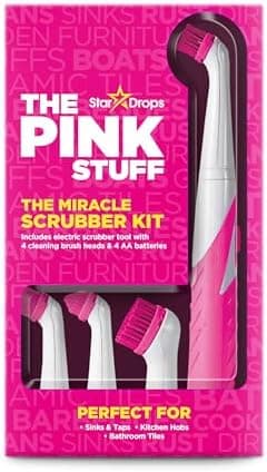 The Pink Stuff - Stardrops - The Miracle Scrubber Kit - 4 Cleaning Brush Heads