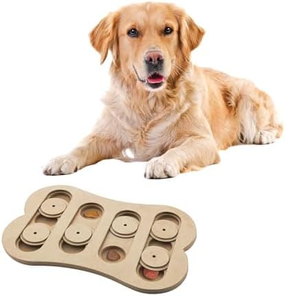 SPOT Interactive Seek-A-Treat Shuffle Bone Dog Toy Puzzle | Dog Treat Reward Toy Improves Your Dog's IQ | Specially Designed for Training Treats