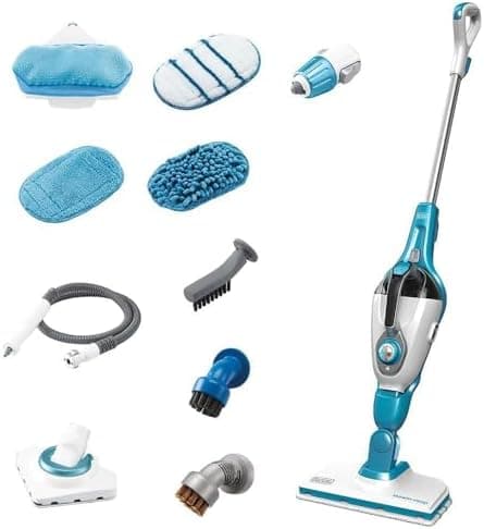 BLACK+DECKER 7in1 Steam Mop with SteamGlove Handheld Steamer (HSMC1361SGP)