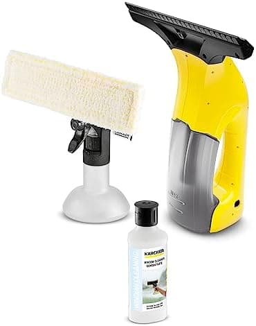 Kärcher - WV 1 Plus - 2-in-1 Window Vacuum Squeegee - for Showers, Mirrors, Glass, & Countertops - 10 in. Squeegee Blade