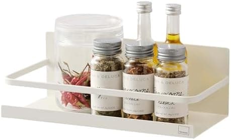 YAMAZAKI Home Plate Magnetic Spice Storage Rack Organizer For Fridge - Steel