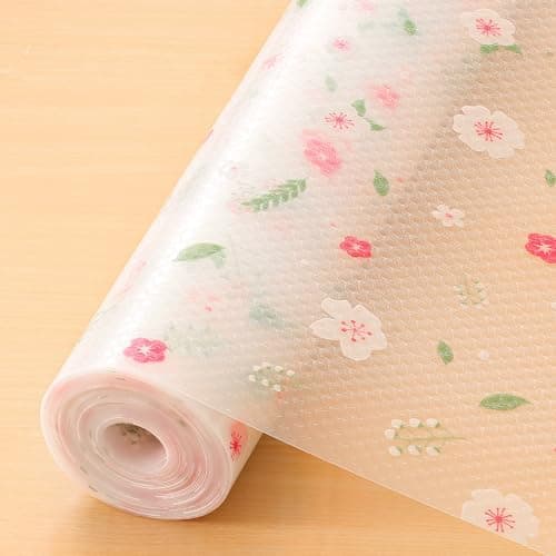 Cooyes Shelf Liner – Premium Non-Adhesive Cabinet & Drawer Liner for Kitchen – Waterproof Shelf Paper with Modern Pattern – Durable EVA Cabinet Mat – Easy to Cut （12" W x 120" L）