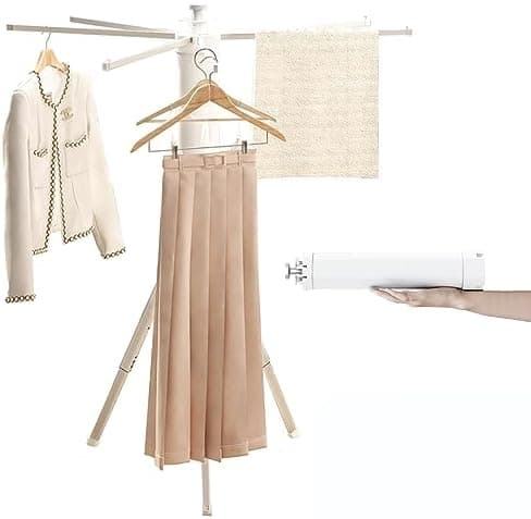 Ligtchser Tripod Clothes Drying Rack, Portable, Foldable and Space Saving,Collapsible Drying Rack for Laundry,Travel,Indoor,Outdoor. A Folding Clothing Rack for Both Travel and Daily Family Use.