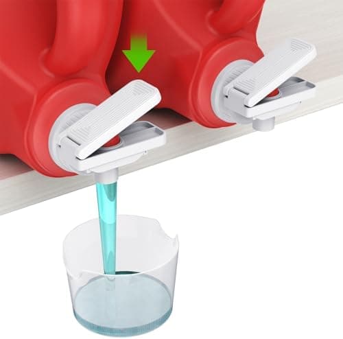 KMOUANTS [2 Pack] Laundry Detergent dispenser Nozzle Switch Holder, Upgraded Nozzles Switch Easily，detergent and softener accessories Fits Most Economic Sized Bottles、laundry room organization