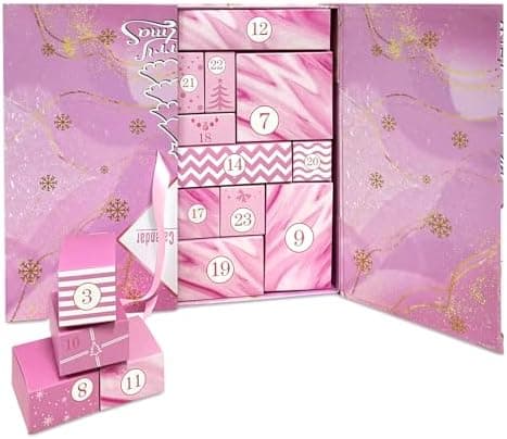 Empty Advent Calendars to Fill 2024, 24 Empty Advent Calendar Boxes,easy install needed Advent Calendar Fillers for Kids,DIY Advent Calendar Empty Boxes to Fill, Fillable Empty Advent Calendar (pink)