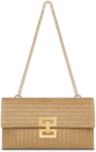 Liadreem Straw Clutch Purse for Women Designer Evening Handbag Summer Beach Shoulder Crossbody Bag | Straw, Purse, Designer, Evening, Summer, Beach