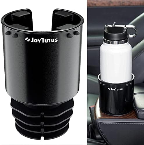 JOYTUTUS Large Stable Cup Holder Expander for YETI, Hydro Flask, Hold 18-40 oz Bottles and Mugs, Car Cup Holder Adapter with Adjustable Rubber Base