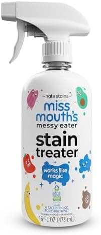 Miss Mouth's Messy Eater Stain Treater Spray - 16oz Stain Remover - Newborn & Baby Essentials - No Dry Cleaning Food, Grease, Coffee Off Laundry, Underwear, Fabric