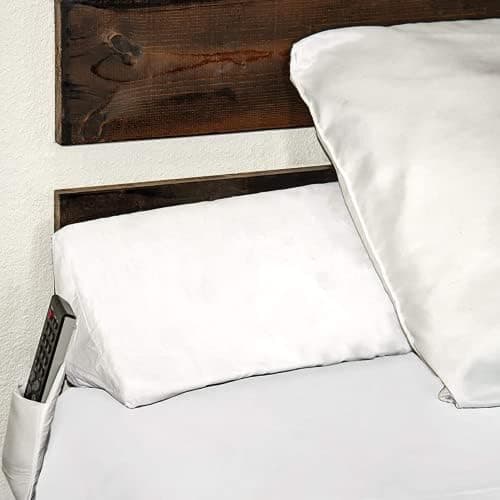 SnugStop The Original Bed Wedge | Gap Filler Between Your Headboard and Mattress | Triangle Pillow Wedge | Bed Filler Wedge | Gap Headboard Filler | Gap Bed Stoppers | Don't Lose Your Pillow(Twin)