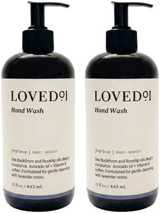 Loved01 Hand Wash, John Legend Skincare, Liquid Hand Soap, Gentle & Hydrating, Cruelty-Free, Oprah's Favorite Things, Formulated with Nourishing Oils, First Love Lavender Scent, 2-Pack 15 oz each