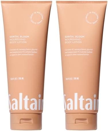 Saltair Body Lotion - 2 Pack Moisturizing Lotion For Dry Skin. Santal Bloom Scented Hydrating Body Cream with Nourishing Moisturizer Formula. Skin Care for Women and Men. 2x 10oz Tubes