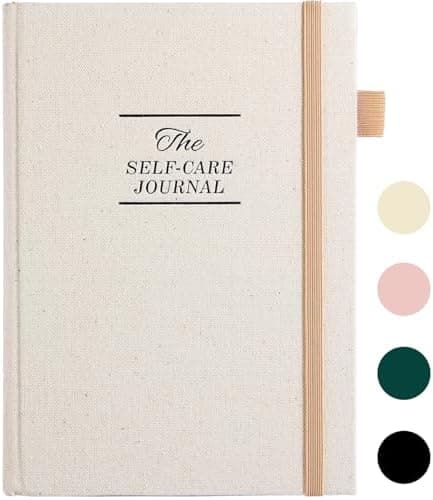 5 MINUTES A DAY Self-Care Journal, Wellness & Daily Reflection Notebook – Mental Health & Anxiety Guided Journal for Women – Self Care Planner, ADHD Planner with Mood Tracker – (Beige)