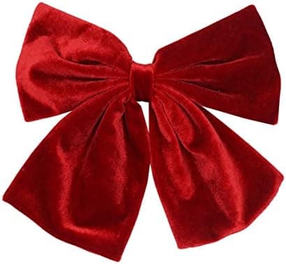 Spenlly 6.5 Inch Large Velvet Hair Bows Clip Big Hair Bow Alligator Clip Hair Barrettes Hair Accessories for Women Girls Kids Teens (Red)