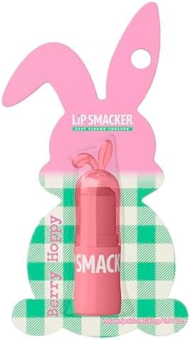 Lip Smacker Bunny Lip Balm, Moisturizing & Hydrating Lip Care, Fun & Collectible Easter Gift for Kids & Lip Balm Lovers - Berry Hoppy