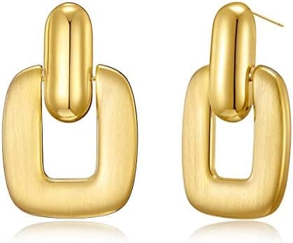 Gold Silver Hoop Dangle Earrings For Women Statement Retro Earrings Multiple Styles Jewelry for Birthday Party Jewelry