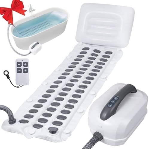 YSVORTOT Upgraded 2.0 Bathtub Spa,Bubble Bath Mat-Portable Bathtub Spa Mat - Electric Bubble Massage Mat with Remote Control, Simplicity of Operator,Help You Relax Both Physically and Mentally
