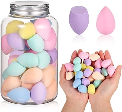 40Pcs Mini Makeup Sponge Multi Colored Beauty Sponges Professional Foundation Sponge Super Soft Facial Makeup Tools for Foundation, Powder, Liquid