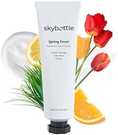 skybottle Scented Hand Cream – Fast-Absorbing Shea Butter & Hyaluronic Acid Moisturizer, Spring Rose & Tulip Scent, Perfumed Korean Lotion Gift for Women & Men, 1.7 Fl Oz