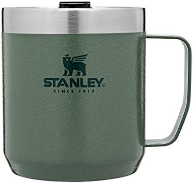 STANLEY Stay-Hot Camp Mug | Press Fit Drink Through Lid | Cup for Coffee, Tea and Drinks | Insulated Stainless Steel Coffee Mug | BPA-Free