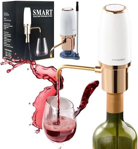 SYNWONG wine aerator Electric,Wine Aerator, Electric Wine Decanter, Wine Aerator Pourer Spout, Wine Dispenser, Wine Accessories， Best Gifts for Wine Lovers